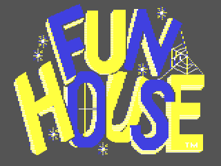 Fun House title screen for Commodore 64
